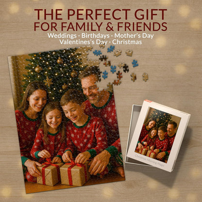 MyPuzzle Custom Photo Puzzle - Personalized Jigsaw Puzzle Made from Your Own Picture, Ideal Gift for Birthdays, Mother's Day, Valentine's Day