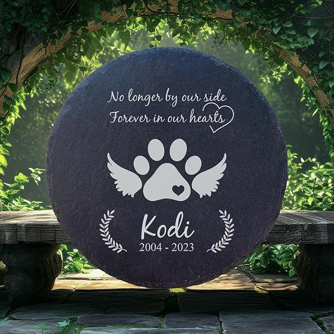 Personalized Pet Memorial Stone for Dogs and Cats