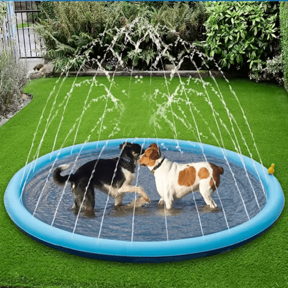 Tapete rociador divertido Cool Splash para niños y mascotas
