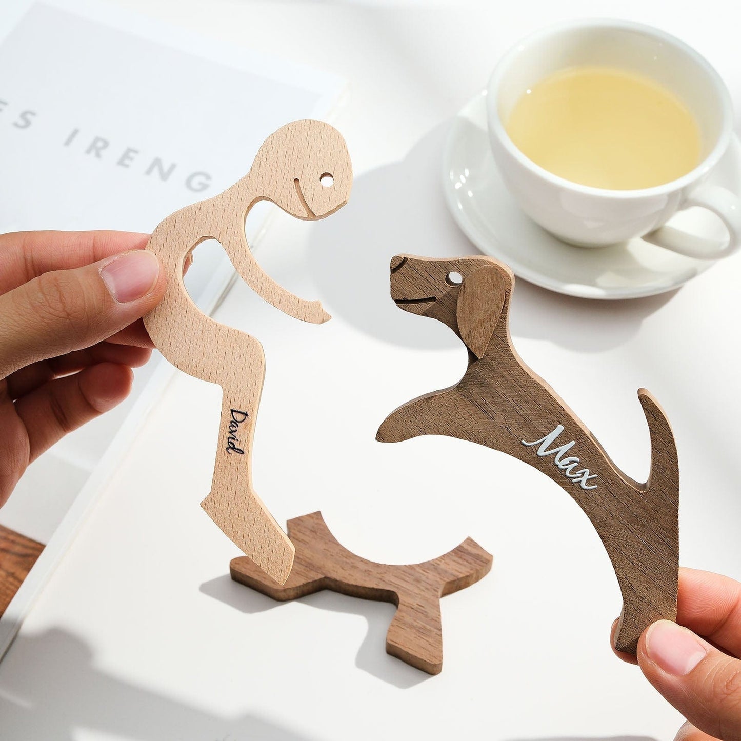 Personalized Custom Wooden Pet Carvings - The Love Between You And Your Fur-Friend