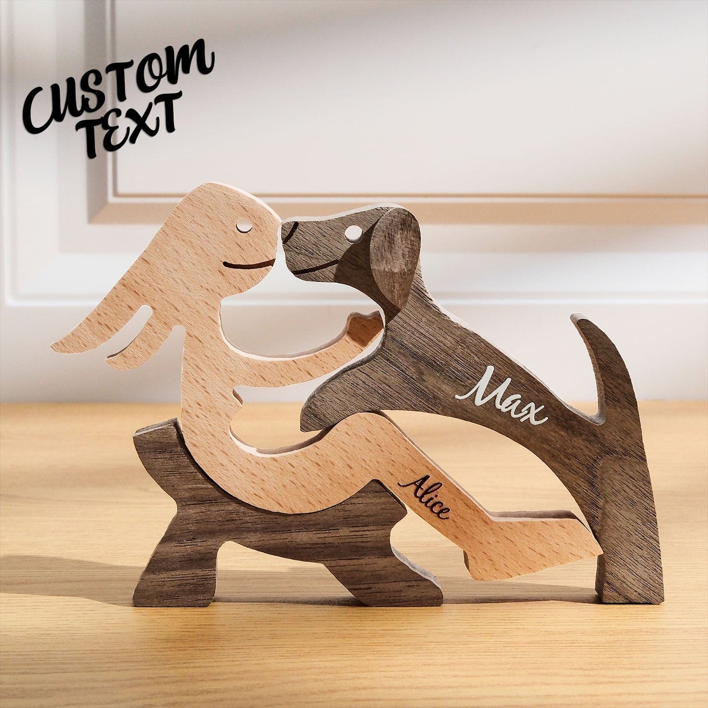 Personalized Custom Wooden Pet Carvings - The Love Between You And Your Fur-Friend