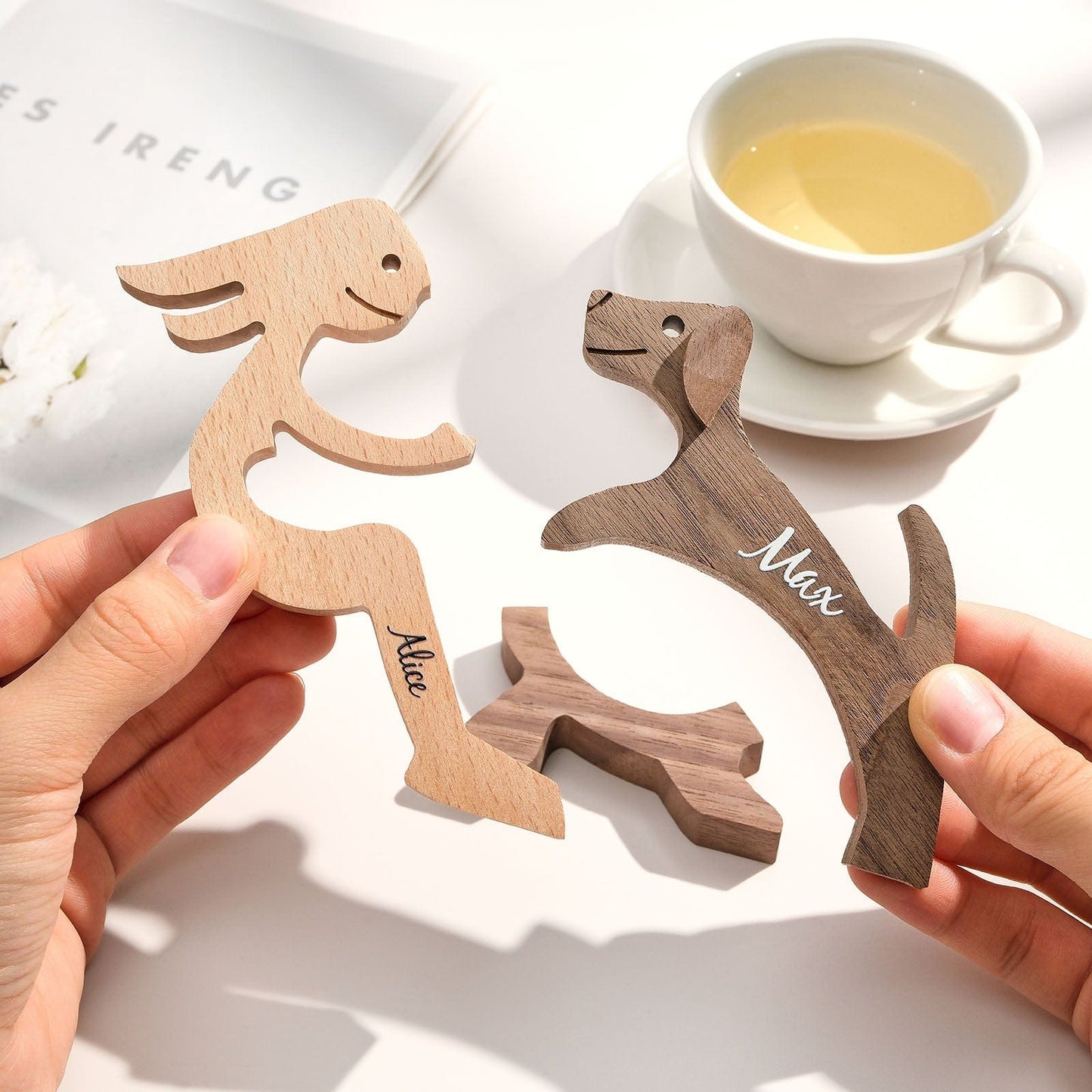 Personalized Custom Wooden Pet Carvings - The Love Between You And Your Fur-Friend