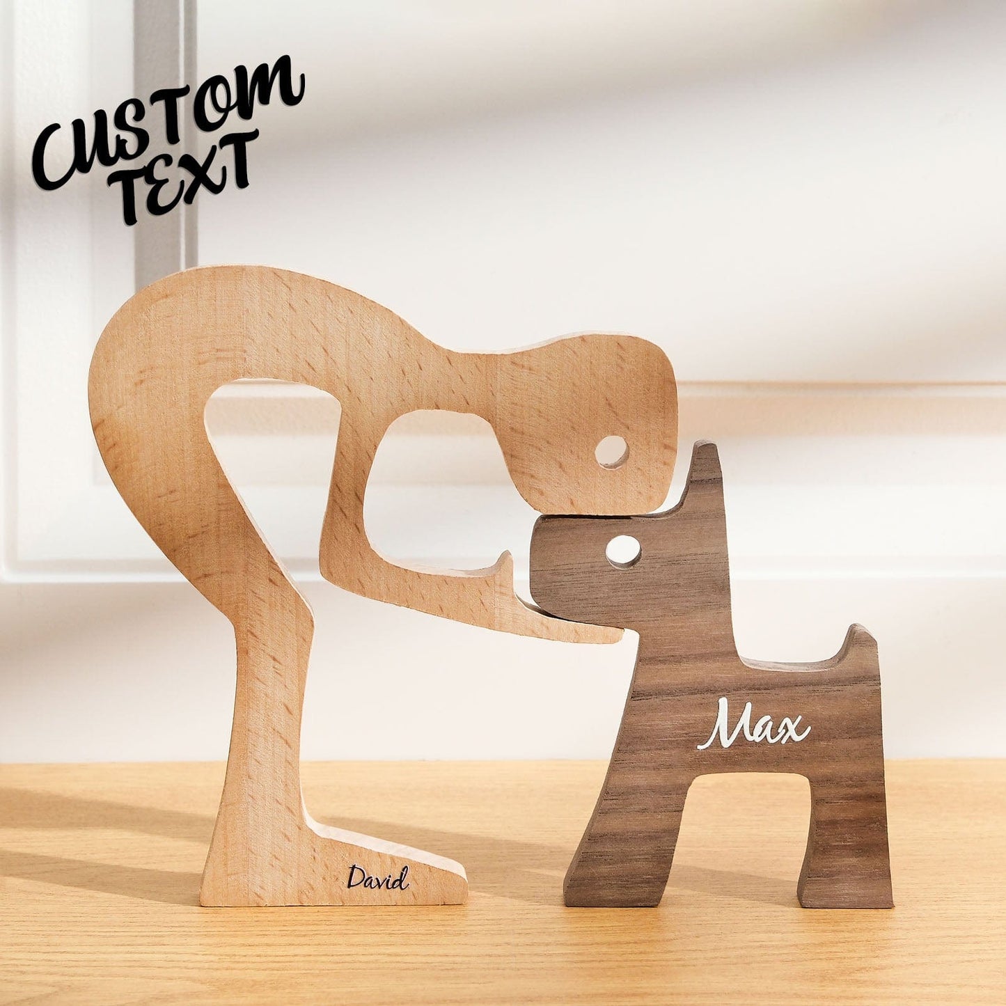 Personalized Custom Wooden Pet Carvings - The Love Between You And Your Fur-Friend