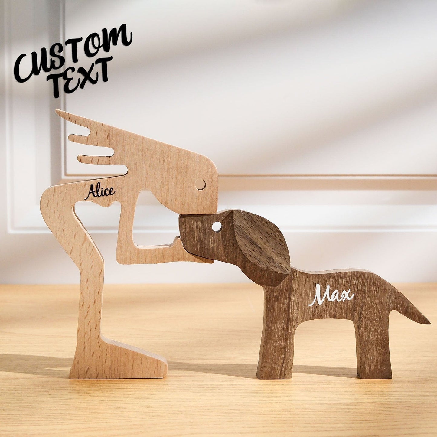Personalized Custom Wooden Pet Carvings - The Love Between You And Your Fur-Friend