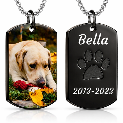 Personalized Pet Urn Necklaces for Dog Cat Ashes Custom Photo Text Stainless Steel Cremation Jewelry Pet Loss Memorial Gift