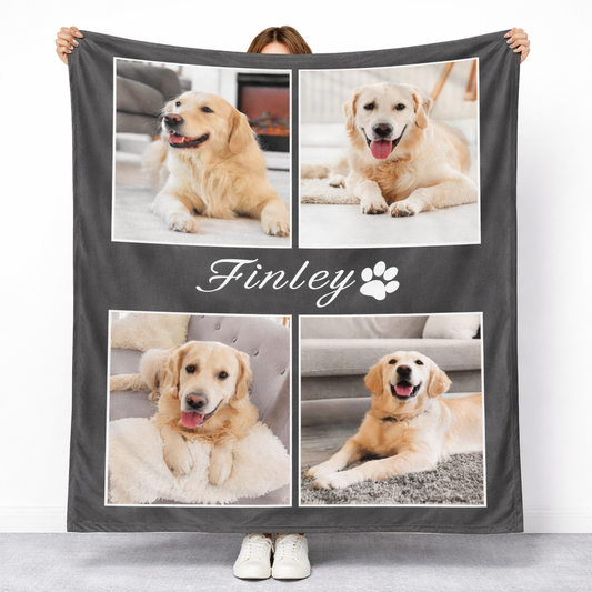 Personalized Pet Memorial Blanket with Photo Pet Memorial Gifts for Dogs Cats Loss of Dog Sympathy Gift Dog Bereavement Remembrance Pets