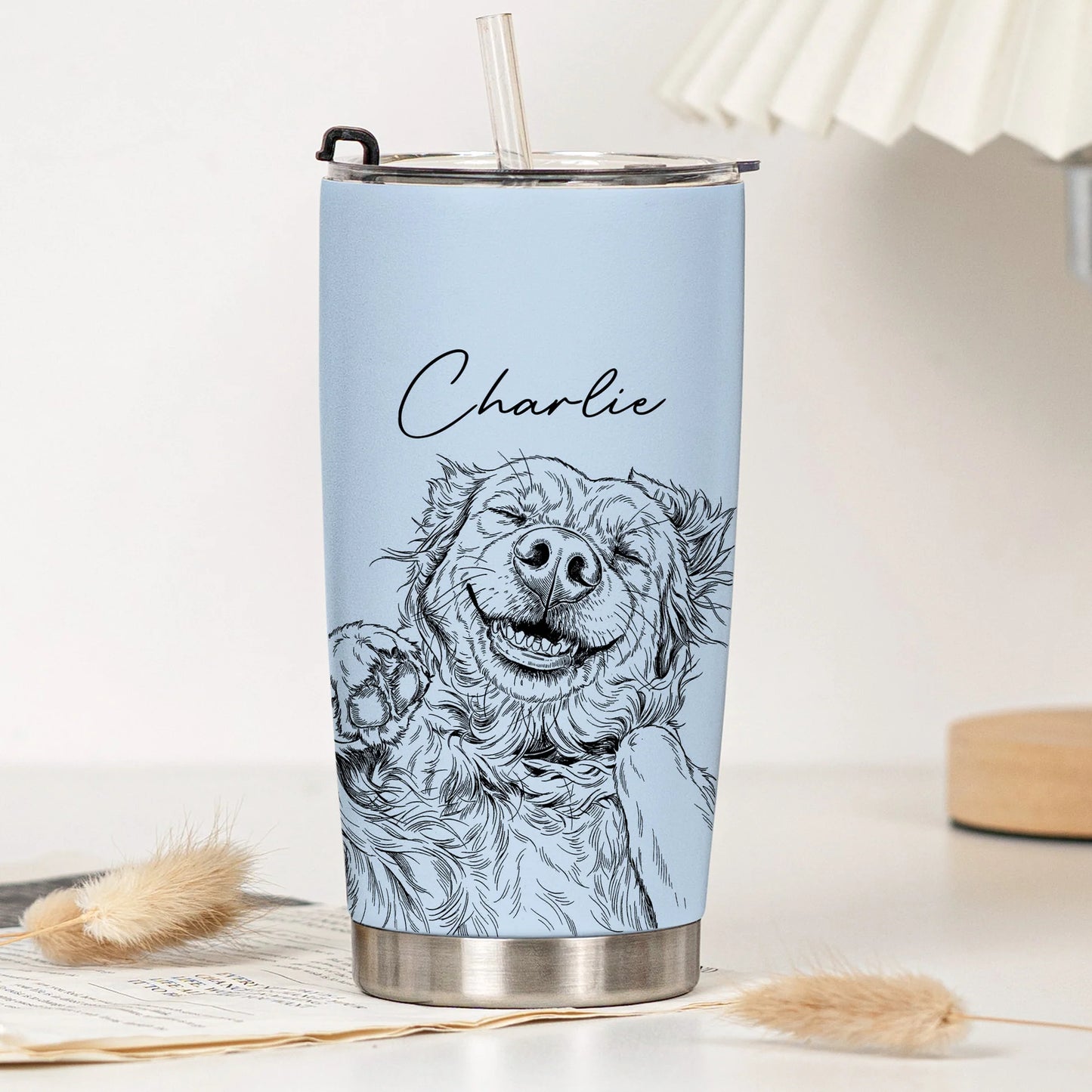 Individuelles Haustier-Porträt-Geschenk für Hundeliebhaber, Katzenliebhaber – Lustige personalisierte Hunde-Katzen-Namen-Geschenktasse