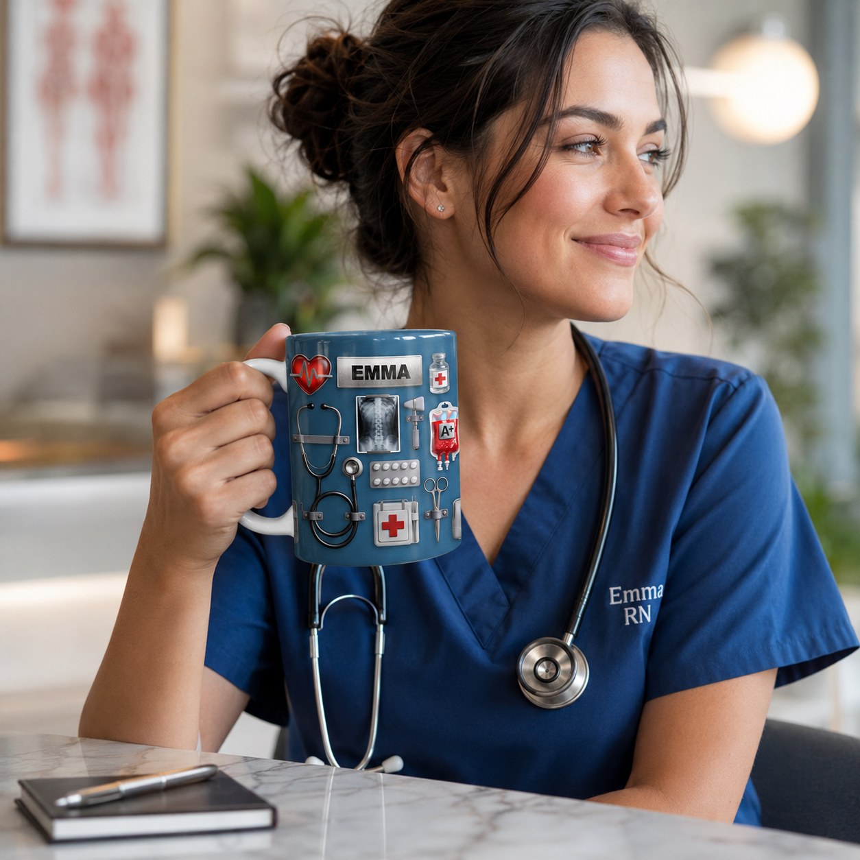 Personalisierte Doktor Kaffeetasse – Medizinische Geschenkidee für Ärzte mit 3D-Effekt