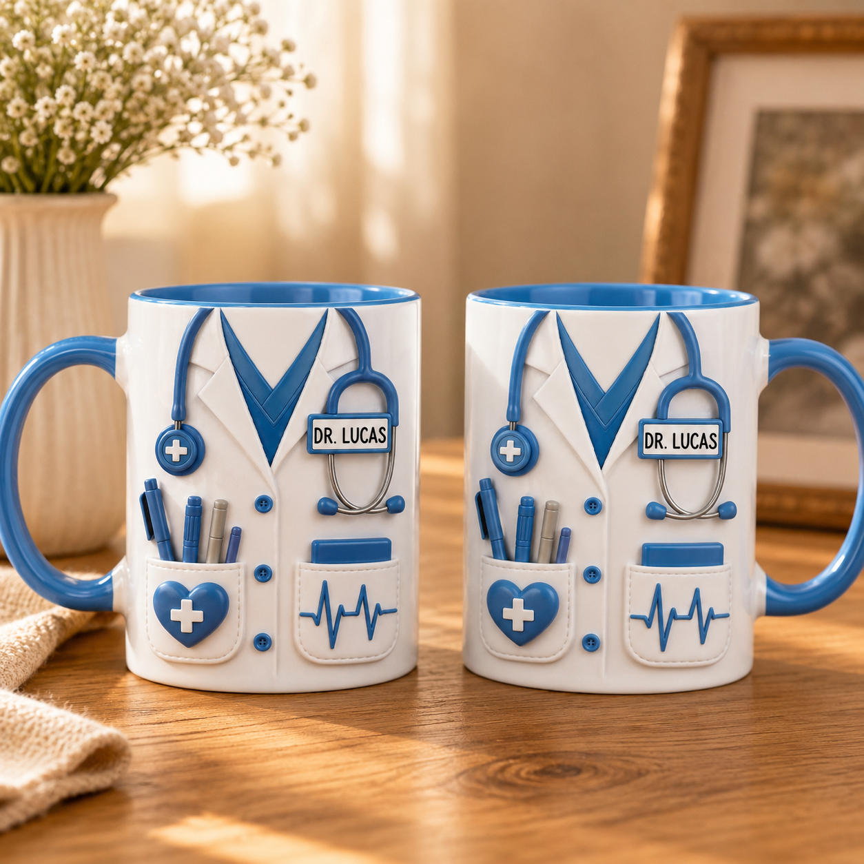Personalisierte Ärzte-Tasse – 3D-Effekt-Geschenk für Ärzte