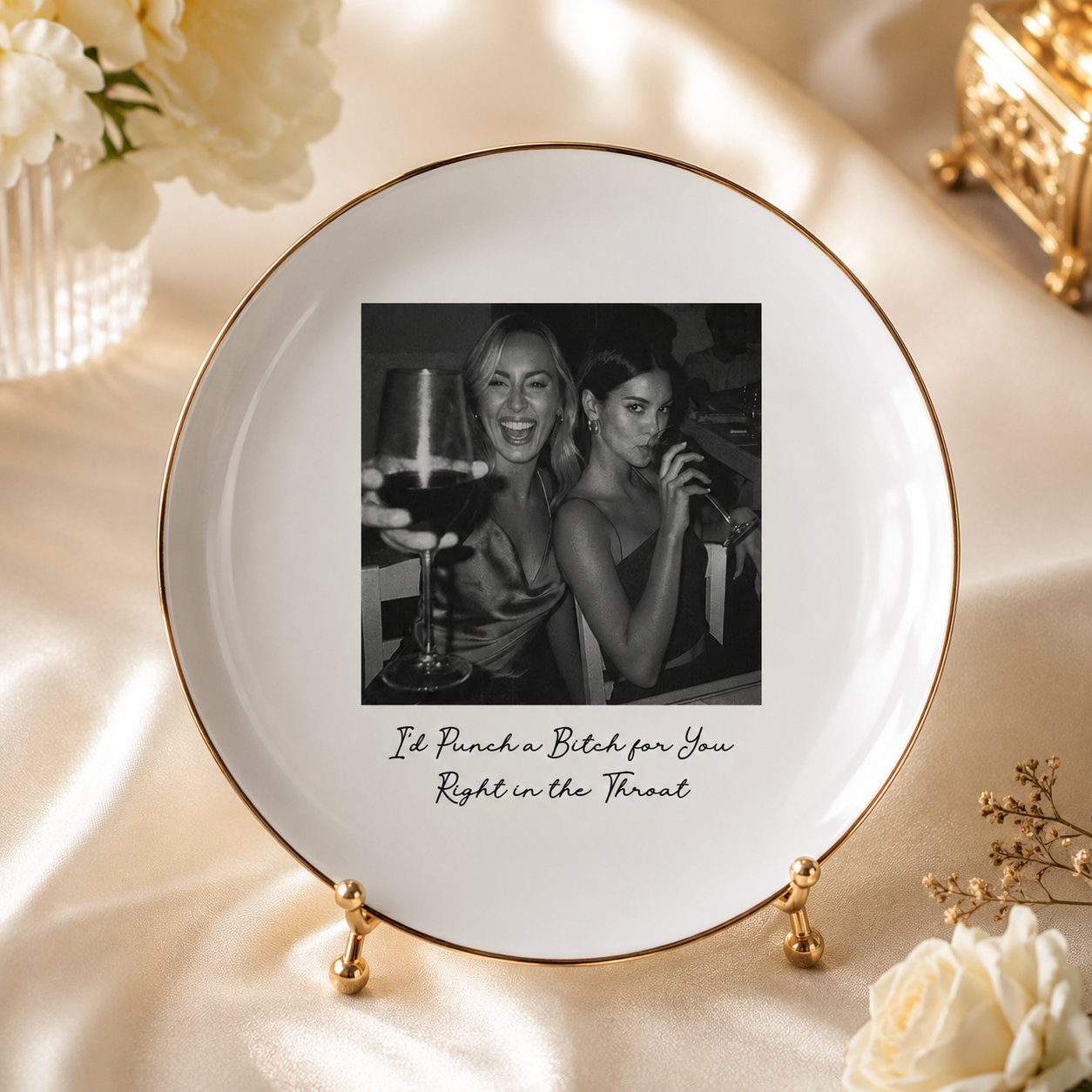 Personalisierte Bestie Foto Schmuckschale – Schmuckablage für die beste Freundin