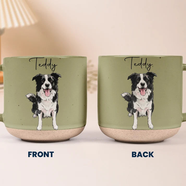 Gift For Pet Lovers Custom Pet Portrait Watercolor - Personalized Mug