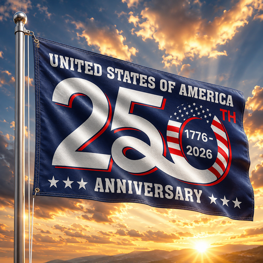 1776–2026 America 250th Anniversary Flag – Patriotic USA Decoration