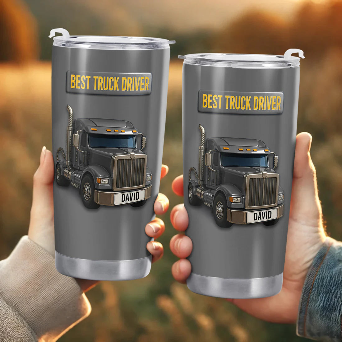 Best Truck Driver Stainless Steel Tumbler, Gift For Truck Drivers