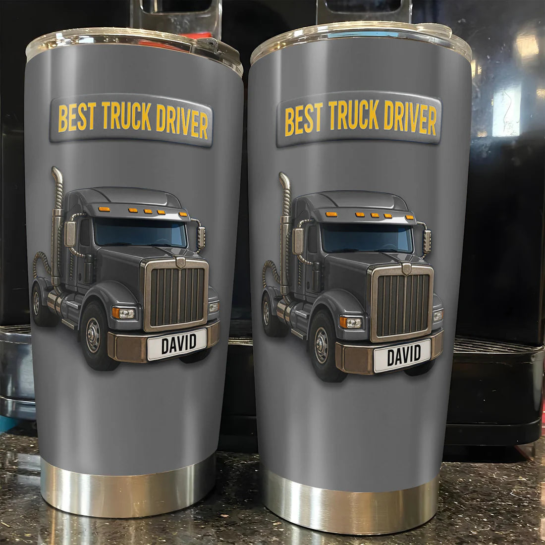 Best Truck Driver Stainless Steel Tumbler, Gift For Truck Drivers