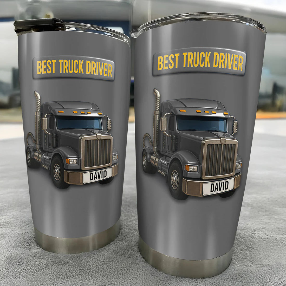 Best Truck Driver Stainless Steel Tumbler, Gift For Truck Drivers