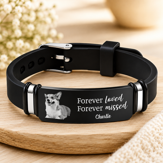 Für immer geliebtes Erinnerungsfoto-Armband – Personalisiertes Erinnerungsgeschenk