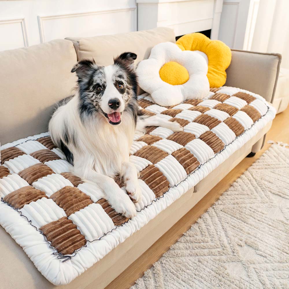 Lazy Soft Flannel Breathable Pet Mat Non-slip Couch Cover