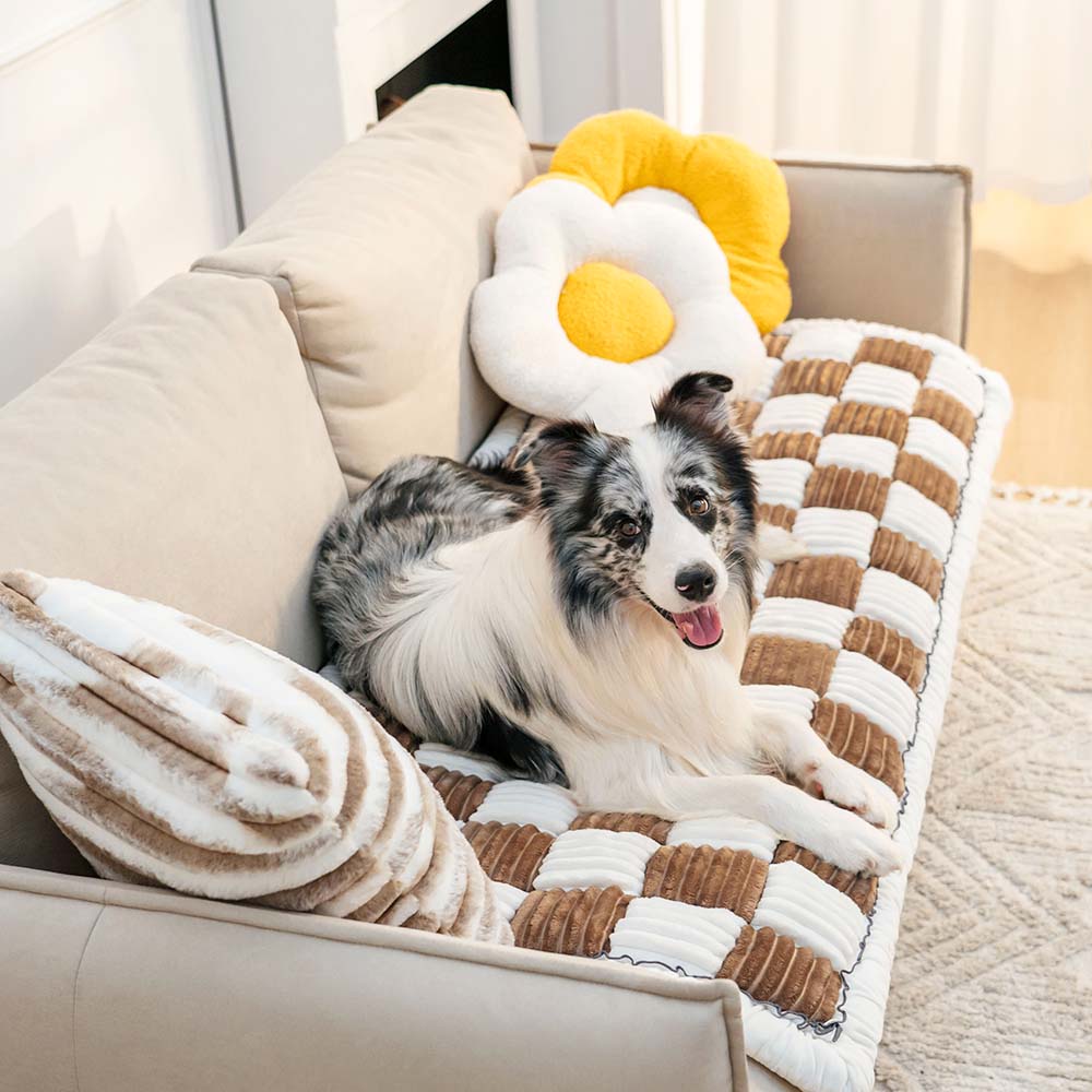 Lazy Soft Flannel Breathable Pet Mat Non-slip Couch Cover