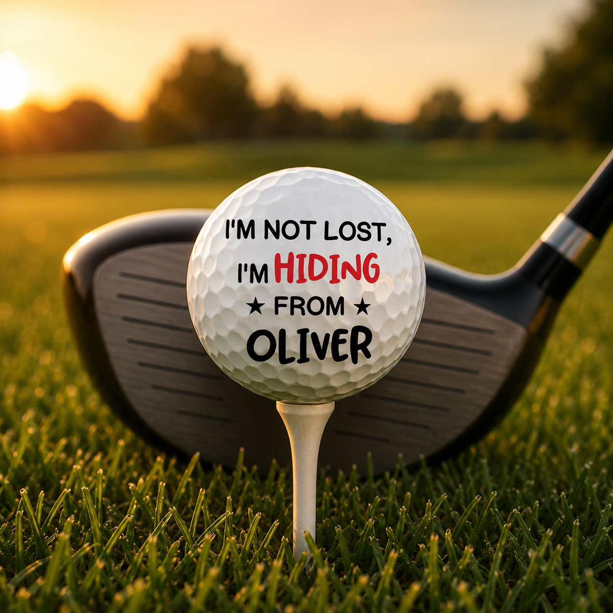 Personalized Golf Gifts for Men – Funny Golf Balls with Face Photo, Custom Name Golf Ball, Gag Gift for Golfers, Dad, Husband