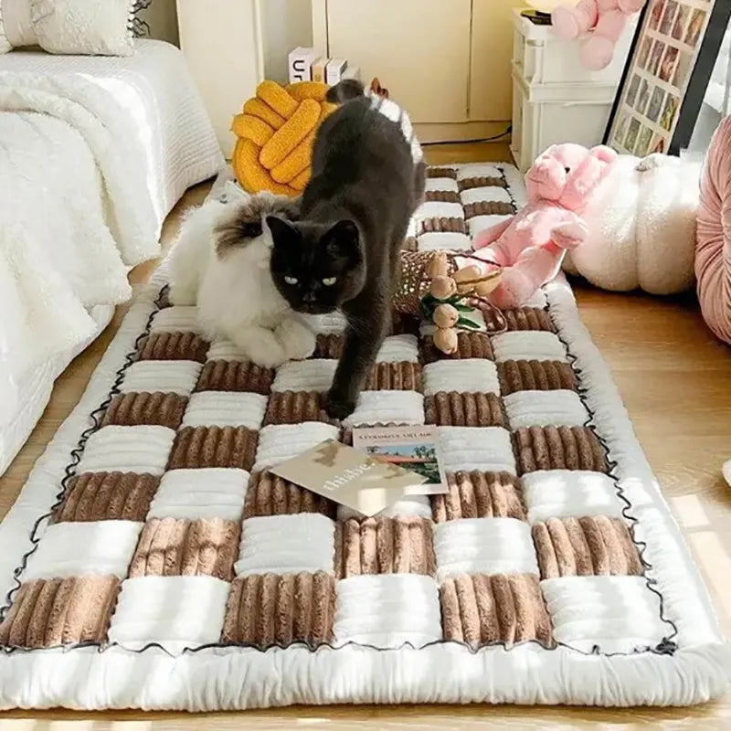 Lazy Soft Flannel Breathable Pet Mat Non-slip Couch Cover