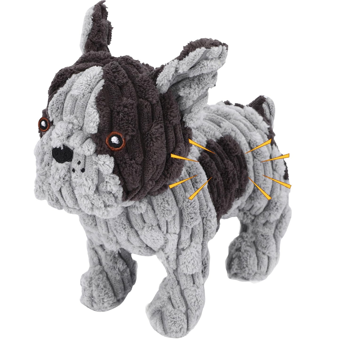 UltraChew 2.0 - Designed for Strong Chewers Dog Toys Plush Interactive Dog Toy with Crinkle Paper and Squeaker