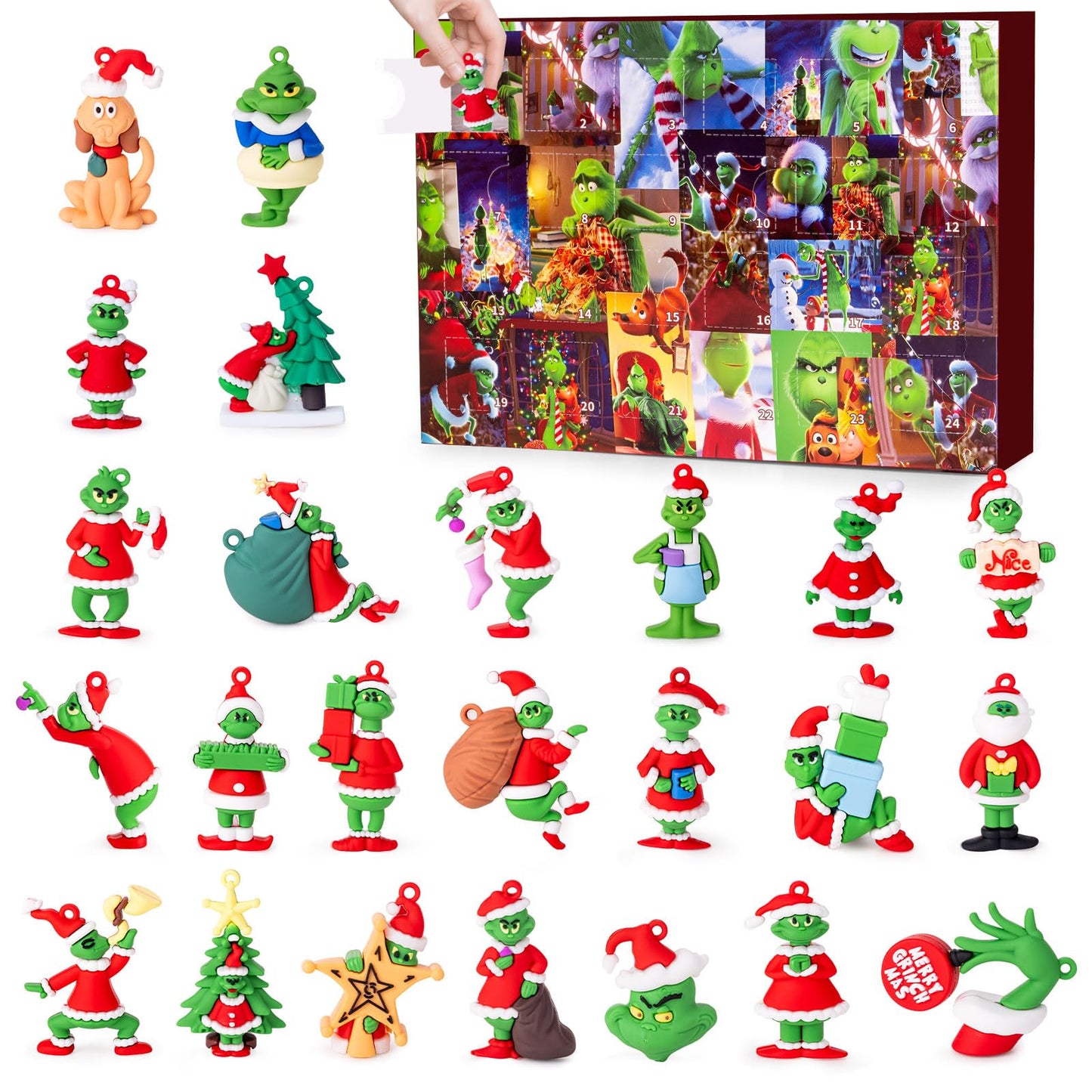 2026 Christmas Advent Calendar, 24 Day Countdown Calendar with 24 Pcs Doll Collectible for Kids Adult Teens