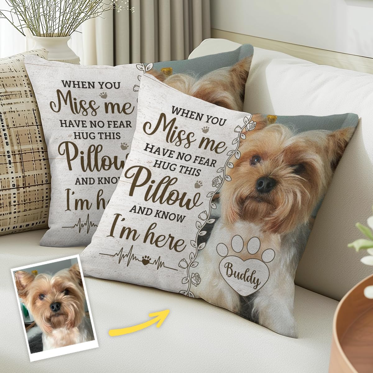 Custom Photo Dog Cat You Would Have Lived Forever - Personalized Pillow