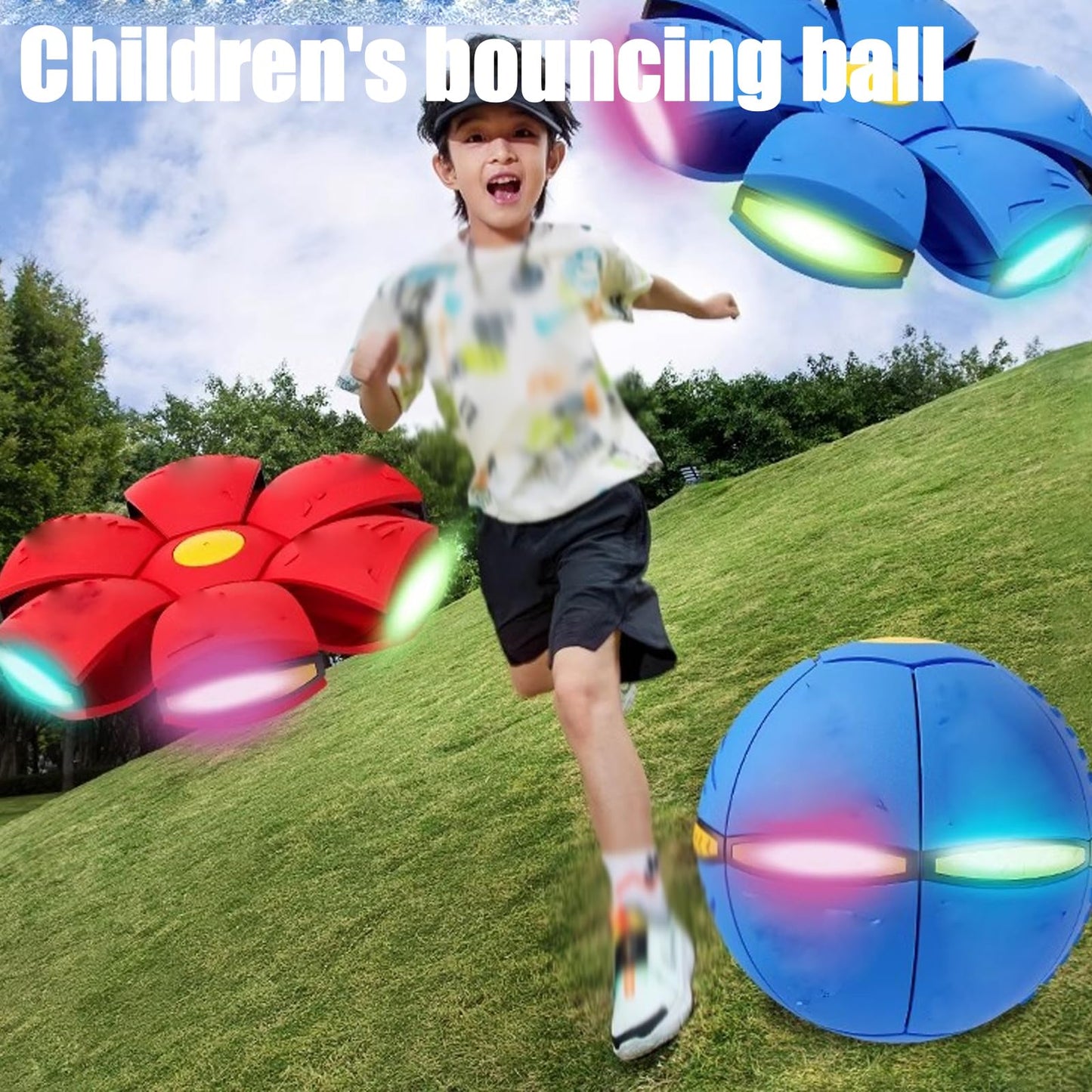 Children's Bouncing Balls, Magic Metaball, Magic Flying Saucer, Bouncy Balls, Parent-Child Interaction