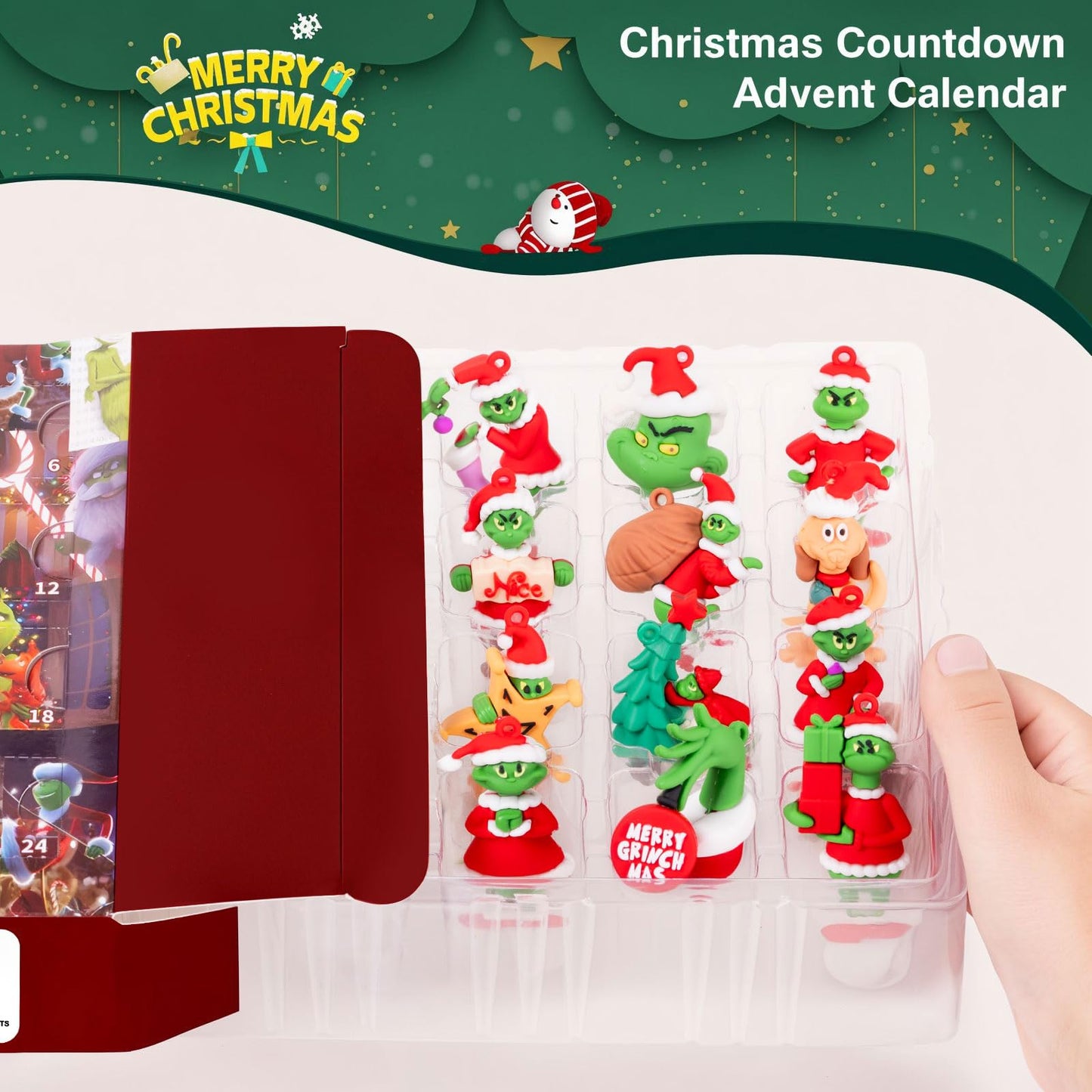 2026 Christmas Advent Calendar, 24 Day Countdown Calendar with 24 Pcs Doll Collectible for Kids Adult Teens