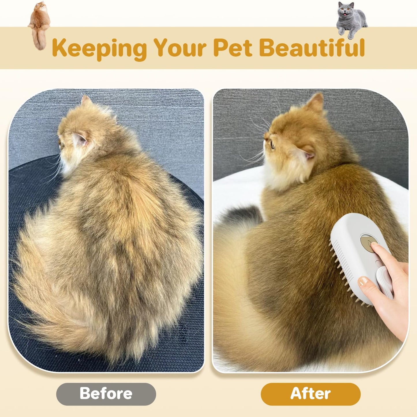Quick & Easy Pet Hair Remover Comb