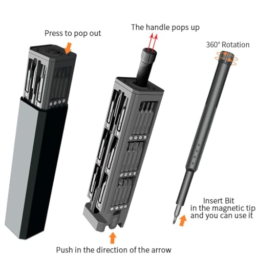Upgrade Your Toolbox Now, 44-in-1 Precision Screwdriver Set - For Effortless, High-Precision Repairs
