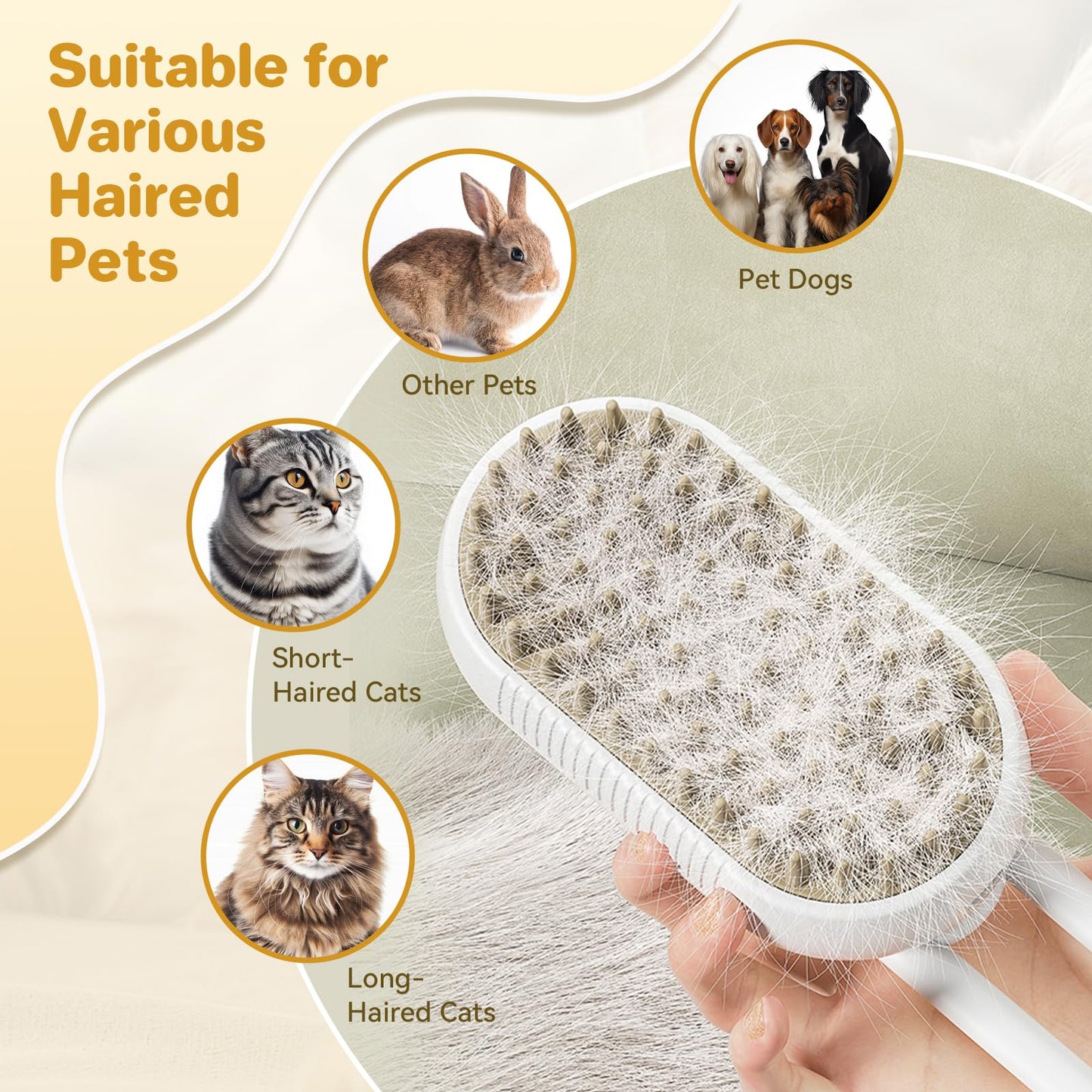 Quick & Easy Pet Hair Remover Comb