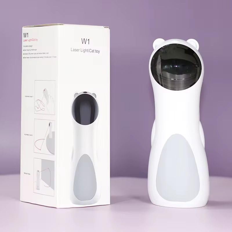 Cat Toys 2025 Newly Upgraded, Real Random Trajectory Rechargeable Motion Activated Cat Laser Toy Automatic