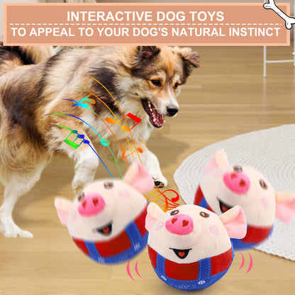 Interaktives elektrisches Plüsch-Springspielzeug für Hunde