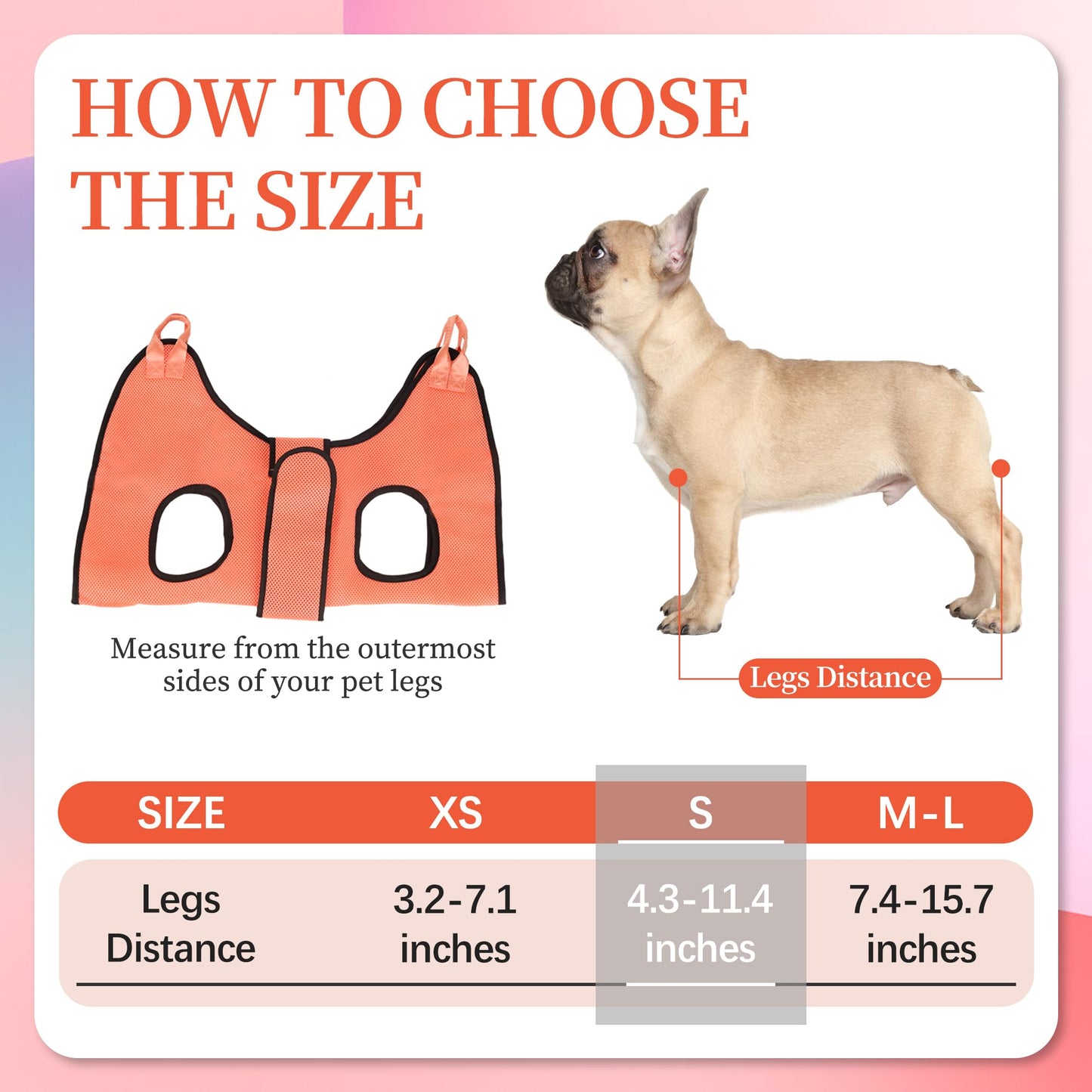 Hängematte für die Fellpflege von Hunden und Katzen zum Krallenschneiden