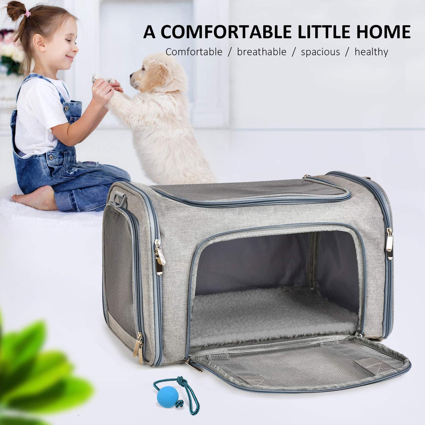 Bolsa de transporte para mascotas Petskd aprobada por aerolíneas