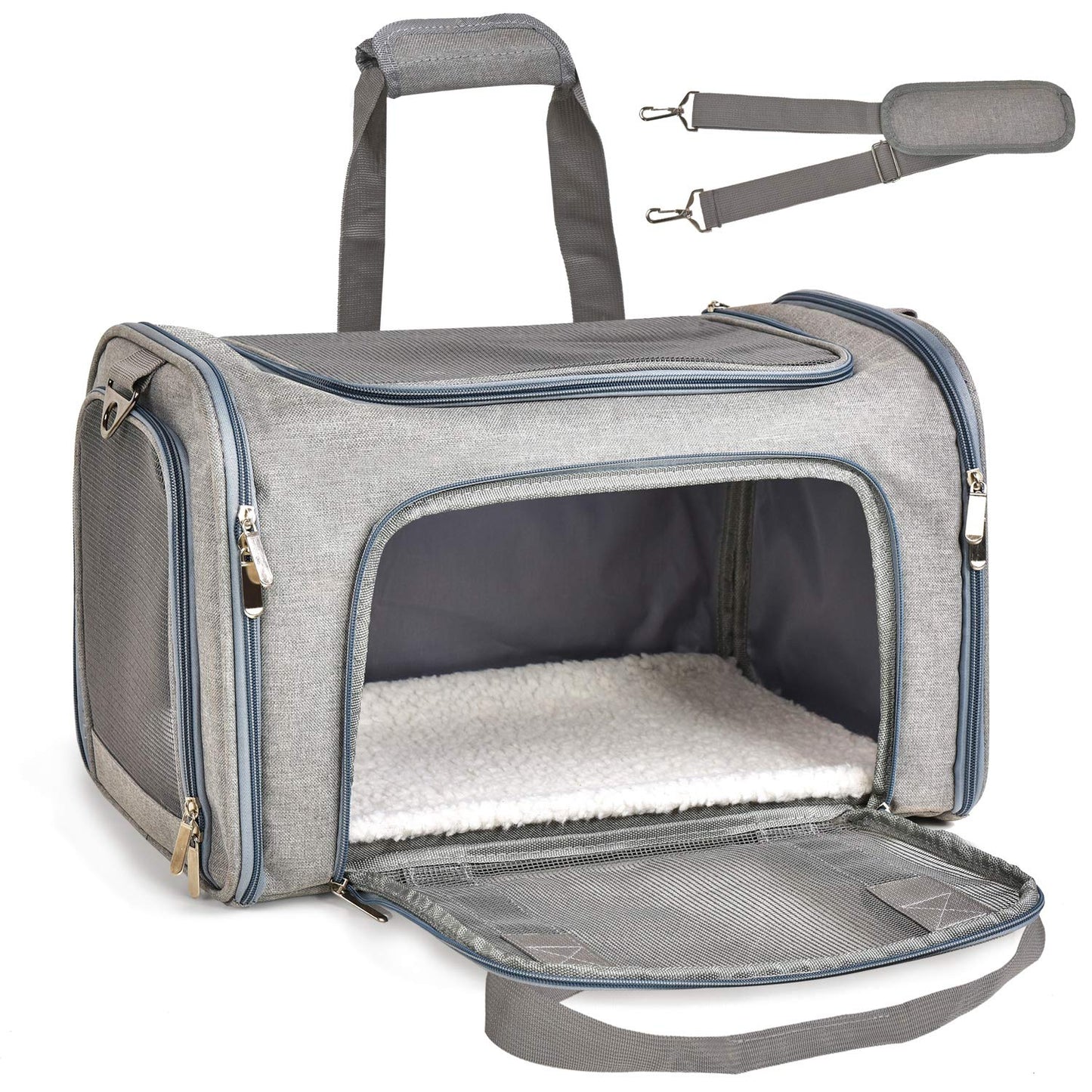 Bolsa de transporte para mascotas Petskd aprobada por aerolíneas