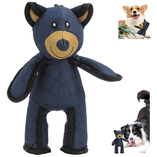 Unbreakable dog toy, indestructible plush toy, tough chew toys for aggressive dogs, durable squeaky toy, heavy-duty dog toy.