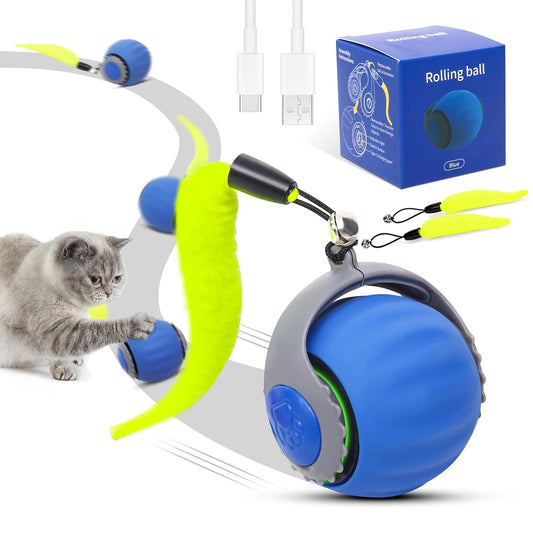 Speedy Tail 3.0 Cat Toy, 2025 NEW Interactive Cat Toy, Three Mode Switching interactive cats ball, Interactive cat toys for Indoor/Outdoor