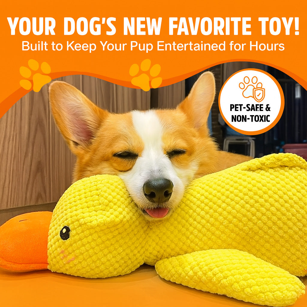 Mellow Dog Calming Duck, The Mellow Dog Duck, Calming Duck Dog Toy, The Mellow Dog Calming Pillow, The Mellow Dog Calming Duck Dog Toy, Dog Duck Toy