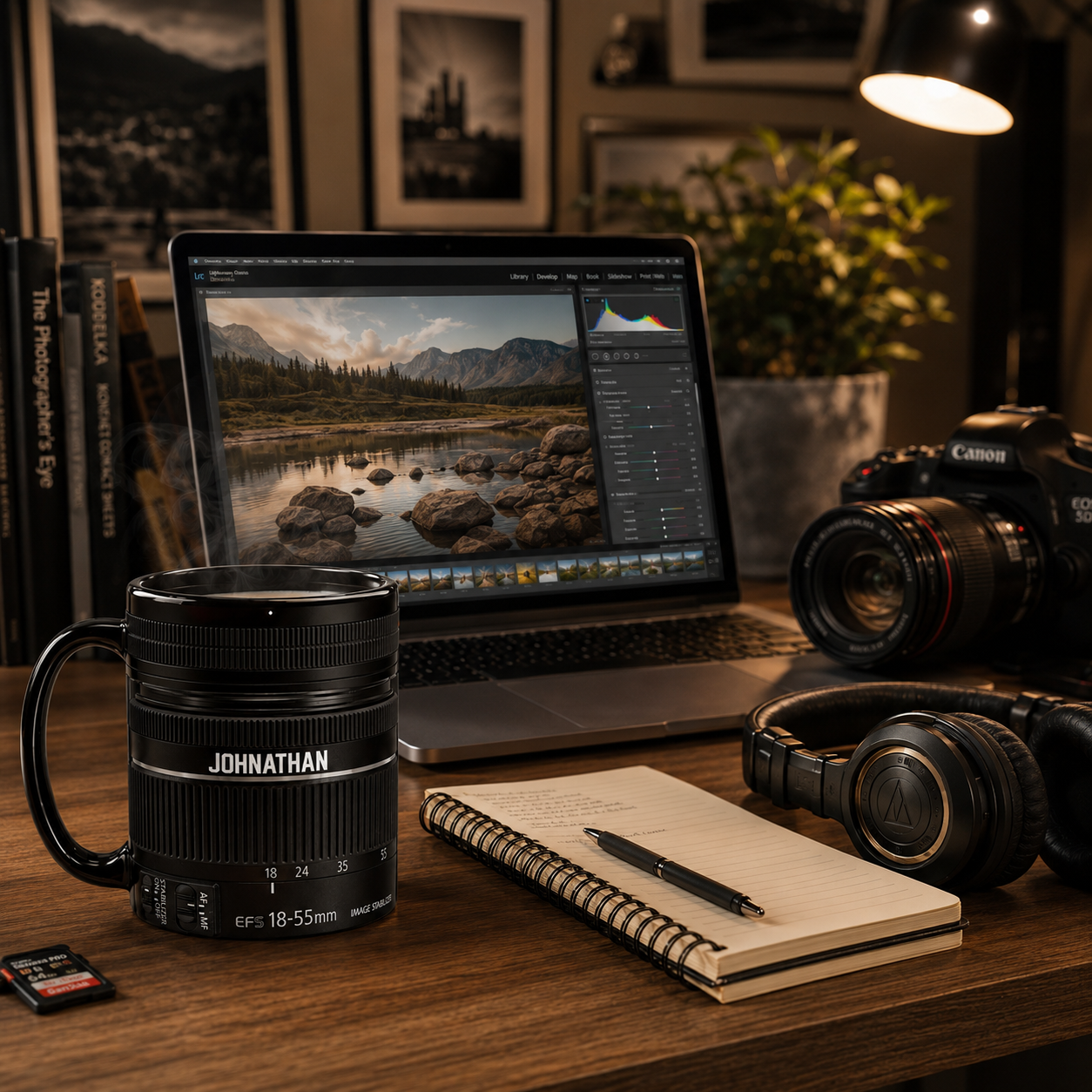 Personalized Camera Lens Coffee Mug 3D Effect with Custom Name, Camera Lens Mug Gift for Photographers, Photography Lover, Camera Enthusiast