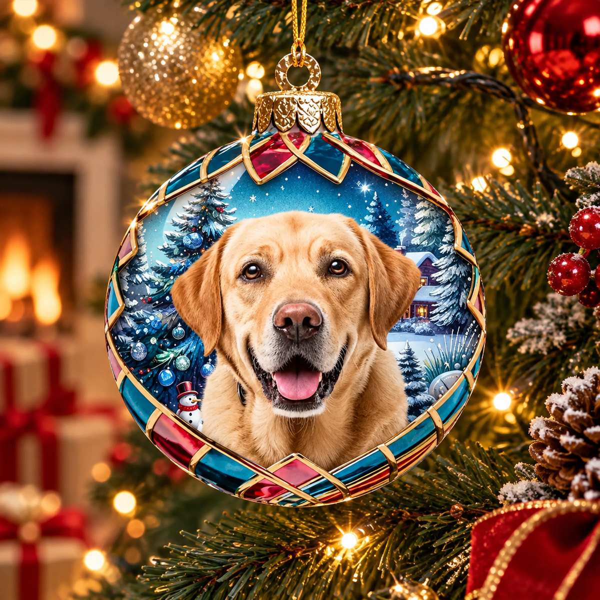 Personalized Dog Cat Photo Ornament, Custom Pets Make Our Lives Whole Acrylic Keepsake, Gift for Pet Lover Dog Mom Cat Dad