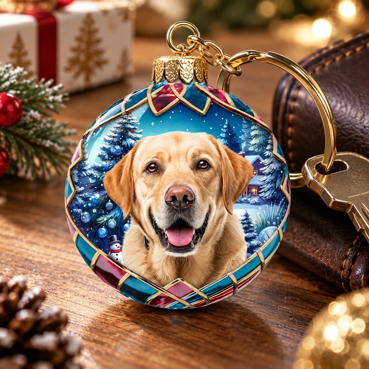 Personalized Dog Cat Photo Ornament, Custom Pets Make Our Lives Whole Acrylic Keepsake, Gift for Pet Lover Dog Mom Cat Dad