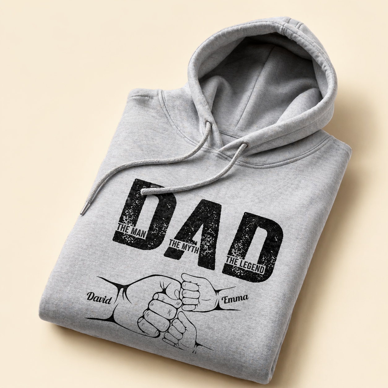 Vatertagsgeschenke, Personalisiertes T-Shirt „Dad The Man The Myth The Legend“ – Ein Geschenk, das er mit Stolz tragen wird