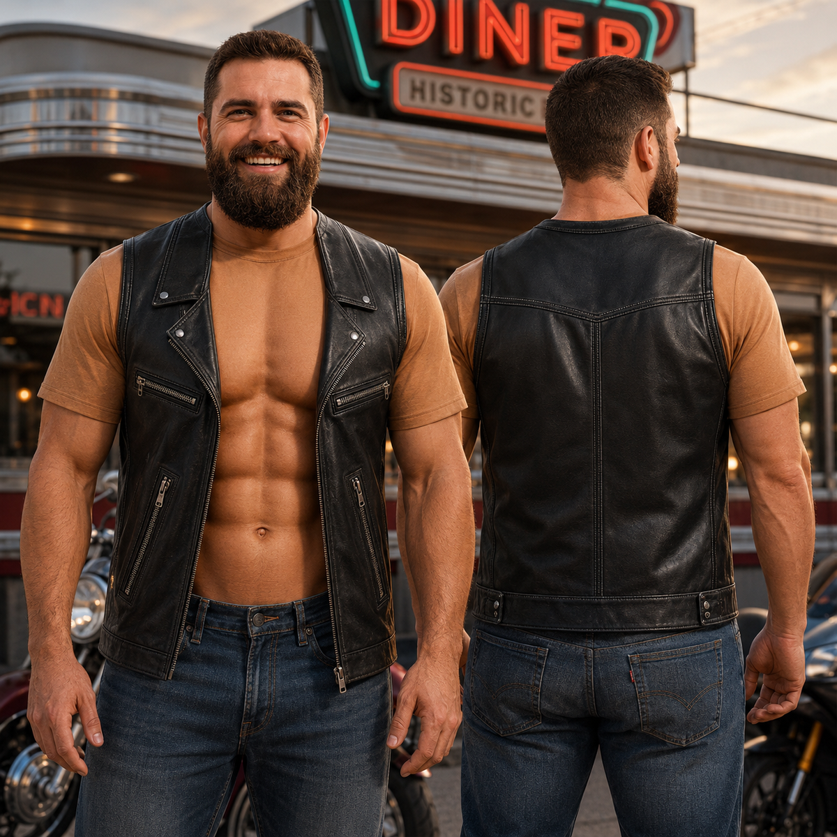 Funny Biker Muscle Shirt, Personalized 3D Motorcycle Rider T-Shirt, Custom Muscle Illusion Tee for Men, Motorcycle Lover Gift