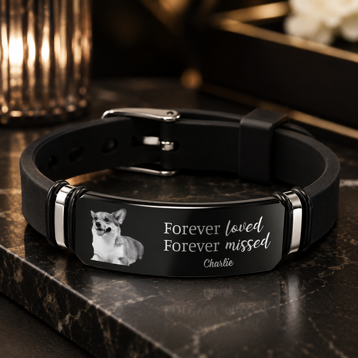 Für immer geliebtes Erinnerungsfoto-Armband – Personalisiertes Erinnerungsgeschenk