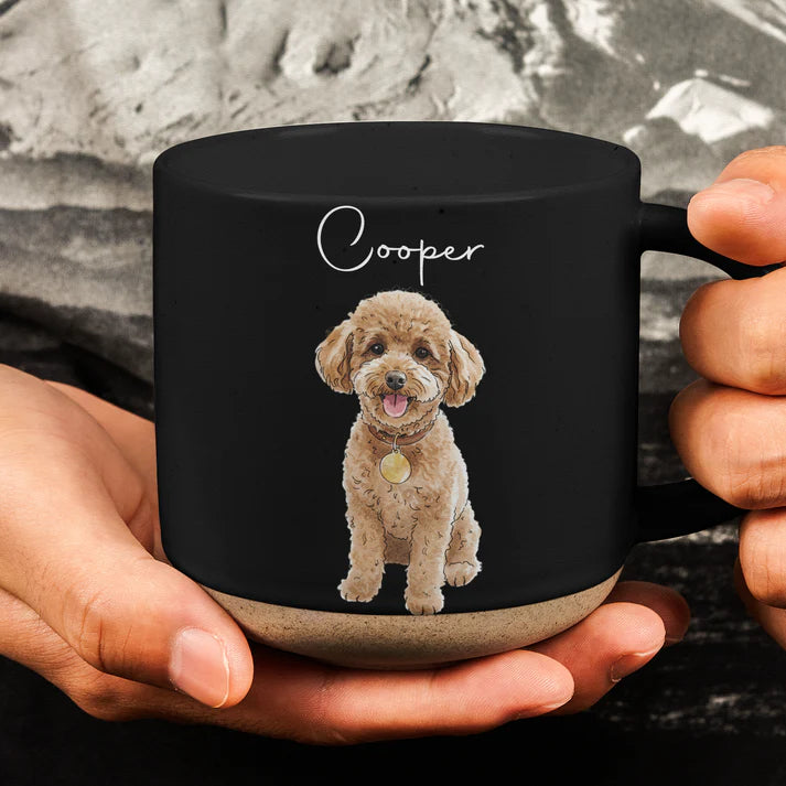 Gift For Pet Lovers Custom Pet Portrait Watercolor - Personalized Mug