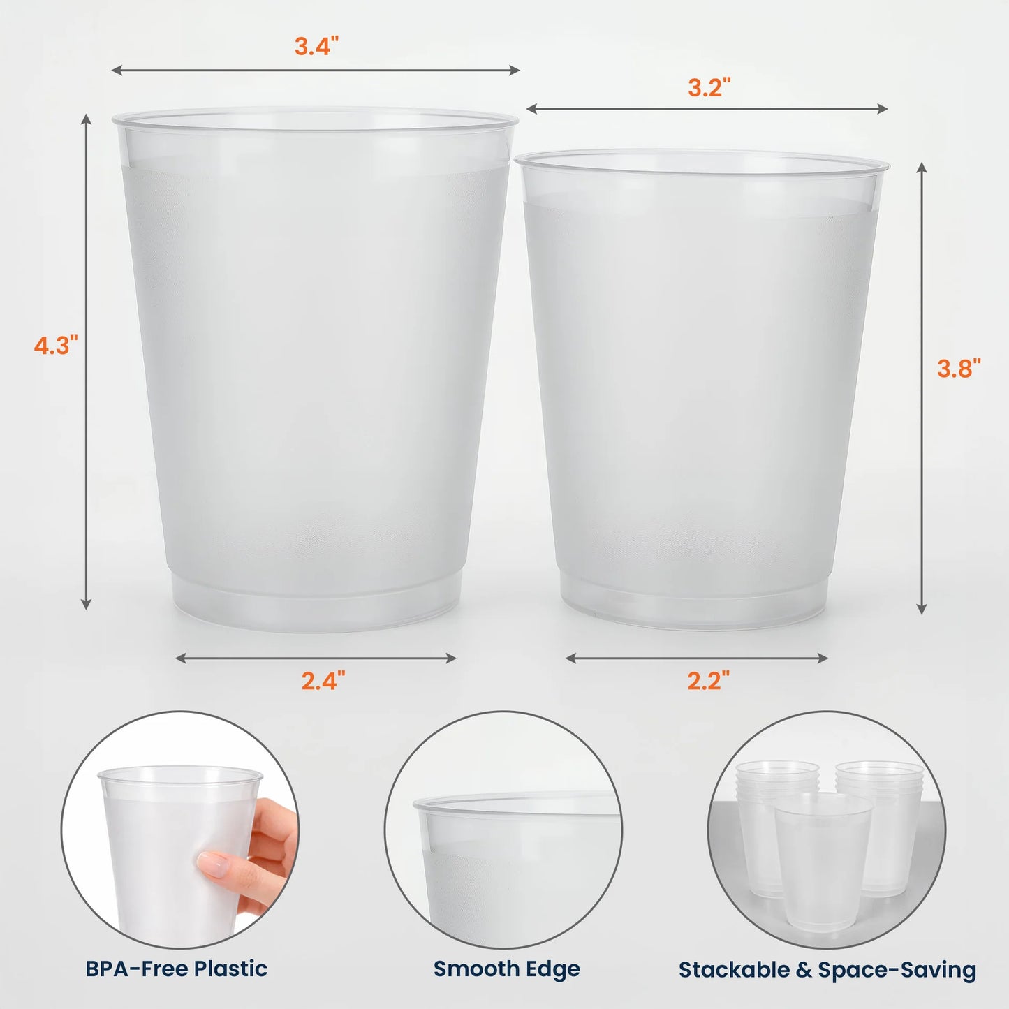 Individuelle Abschlussbecher mit Haustierfoto – Personalisierte Partybecher mit Frosted-Effekt