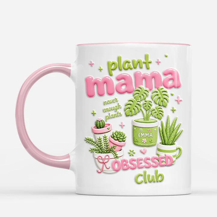 [3D Printing Effect] Plant Mama Mug - Personalized Gardening Gifts