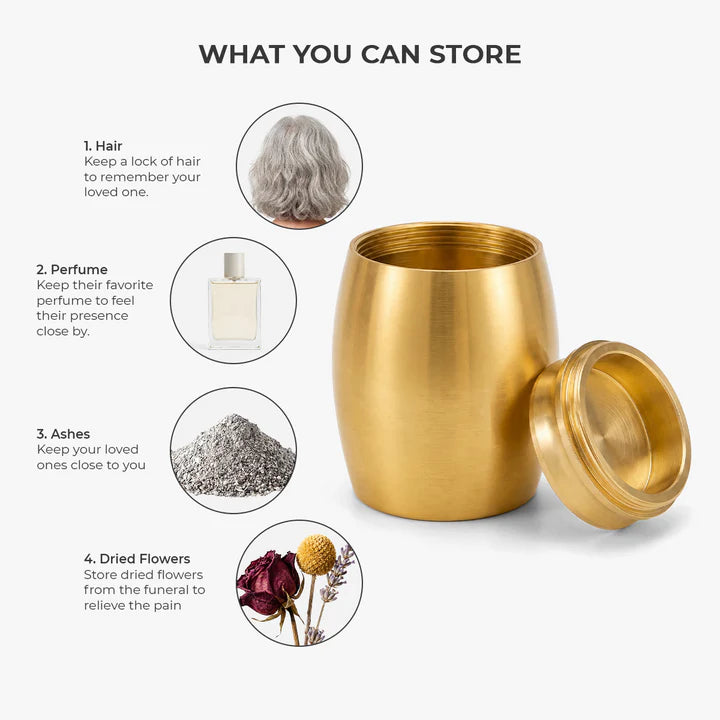 I'm Always With You Mini Urn - Personalized Memorial Gifts for Loss of Mom/Dad